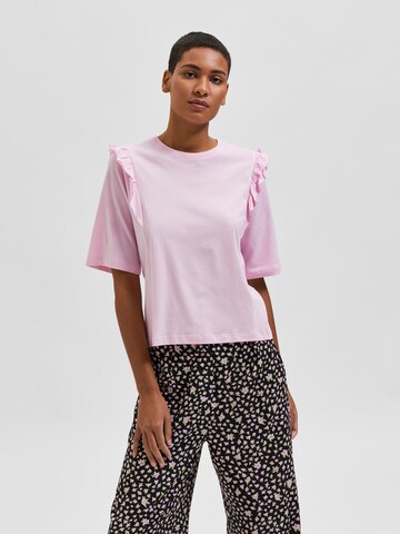 SELECTED FEMME Shirt 'Maggie' in Pink: front