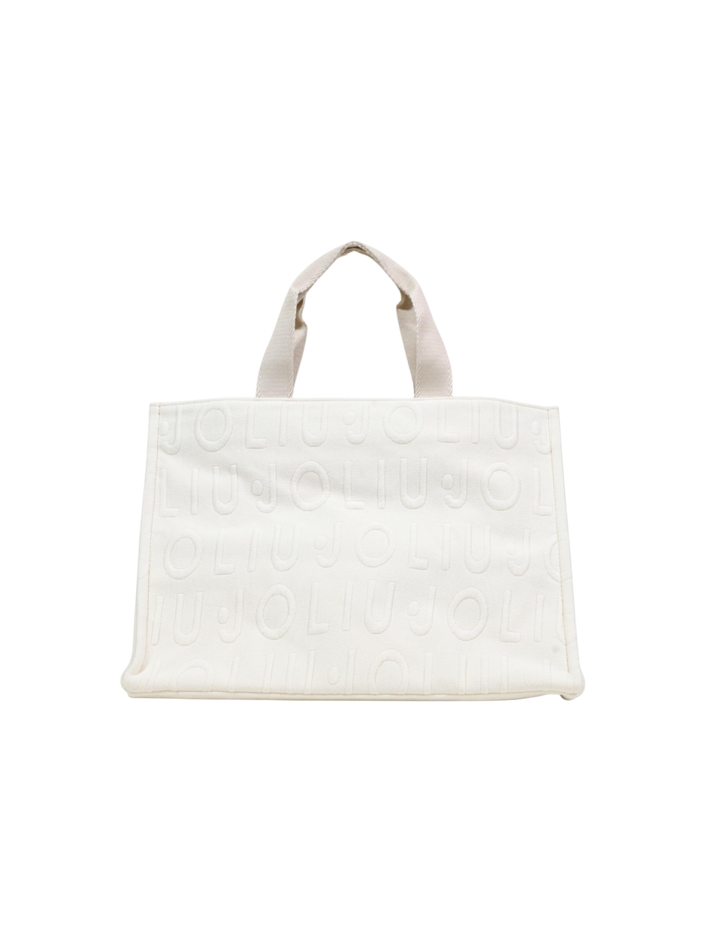 Liu Jo - Bolso de hombro 'L TOTE LOGO BUBBLE 2A6026 T0300' en beige: frente
