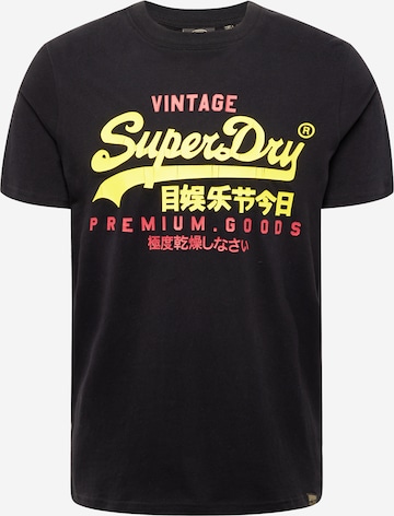 Superdry T-Shirt 'Duo' in Schwarz: predná strana