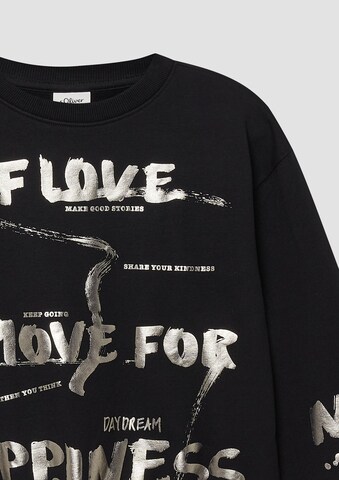 Sweat-shirt s.Oliver en noir