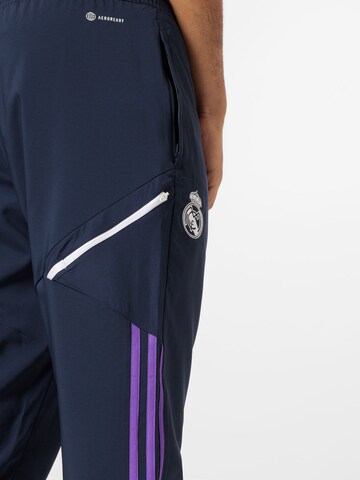 mėlyna ADIDAS SPORTSWEAR Standartinis Sportinės kelnės 'Real Madrid Condivo 22'