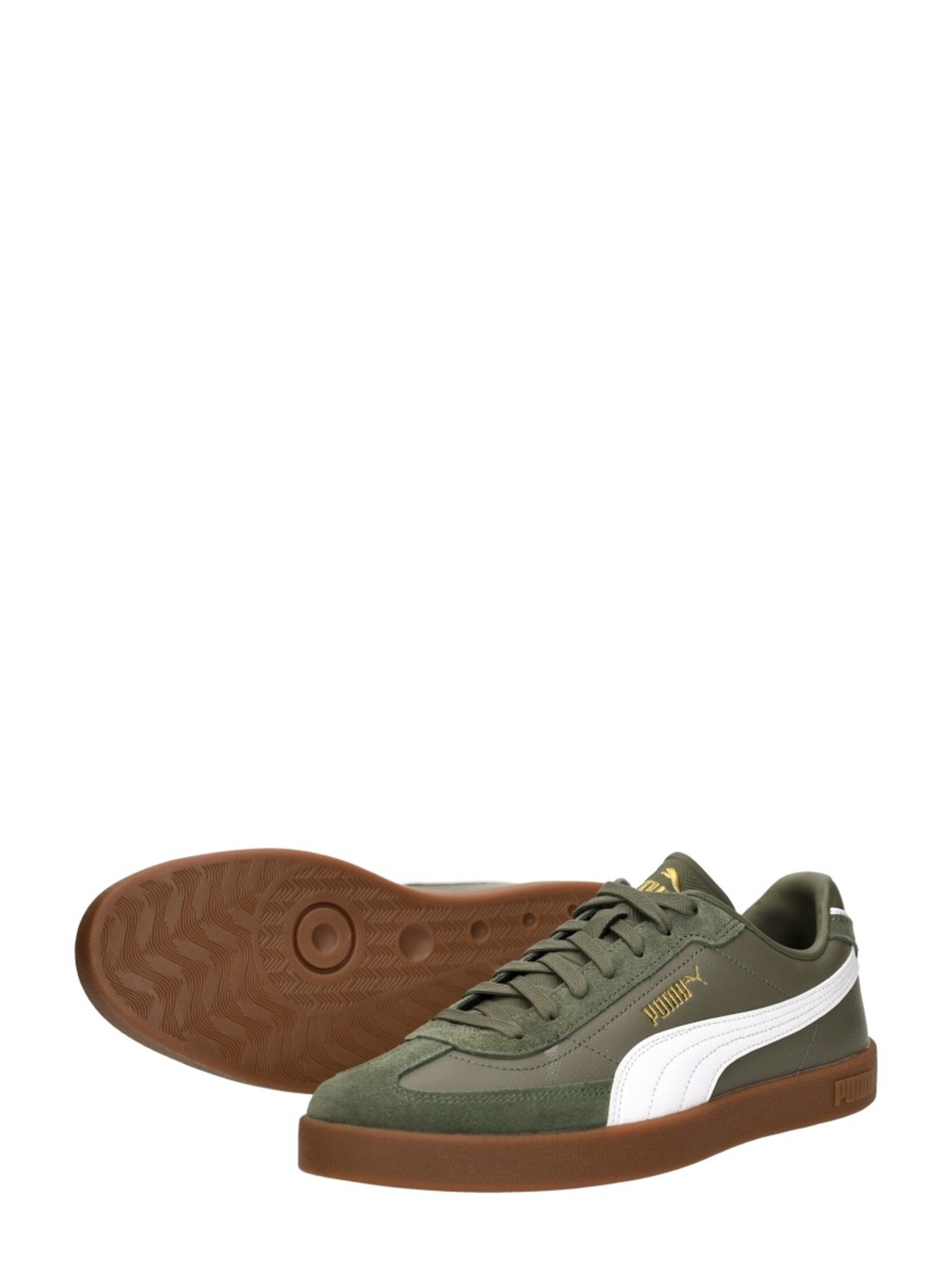 PUMA Sportieve veterschoen 'Puma Club II' in Groen