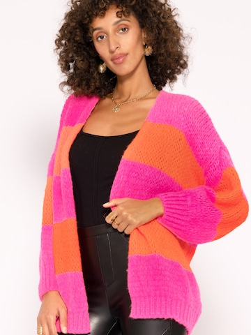 SASSYCLASSY Oversized Cardigan in Pink: front