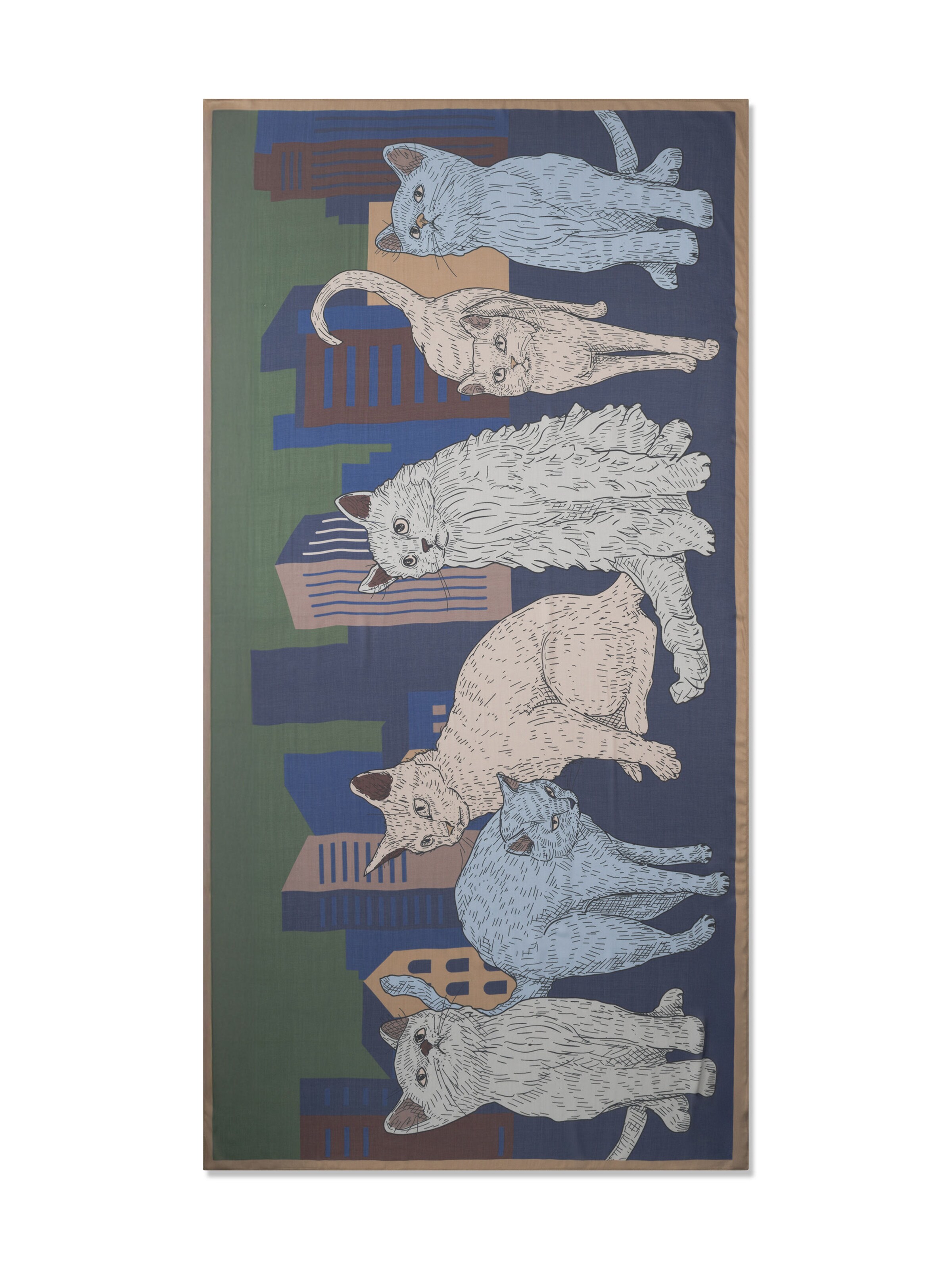 Écharpe CODELLO en bleu