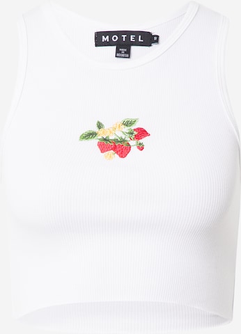 Motel Top 'GIVAS' in White: front