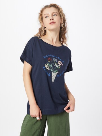 T-shirt ESPRIT en bleu : devant