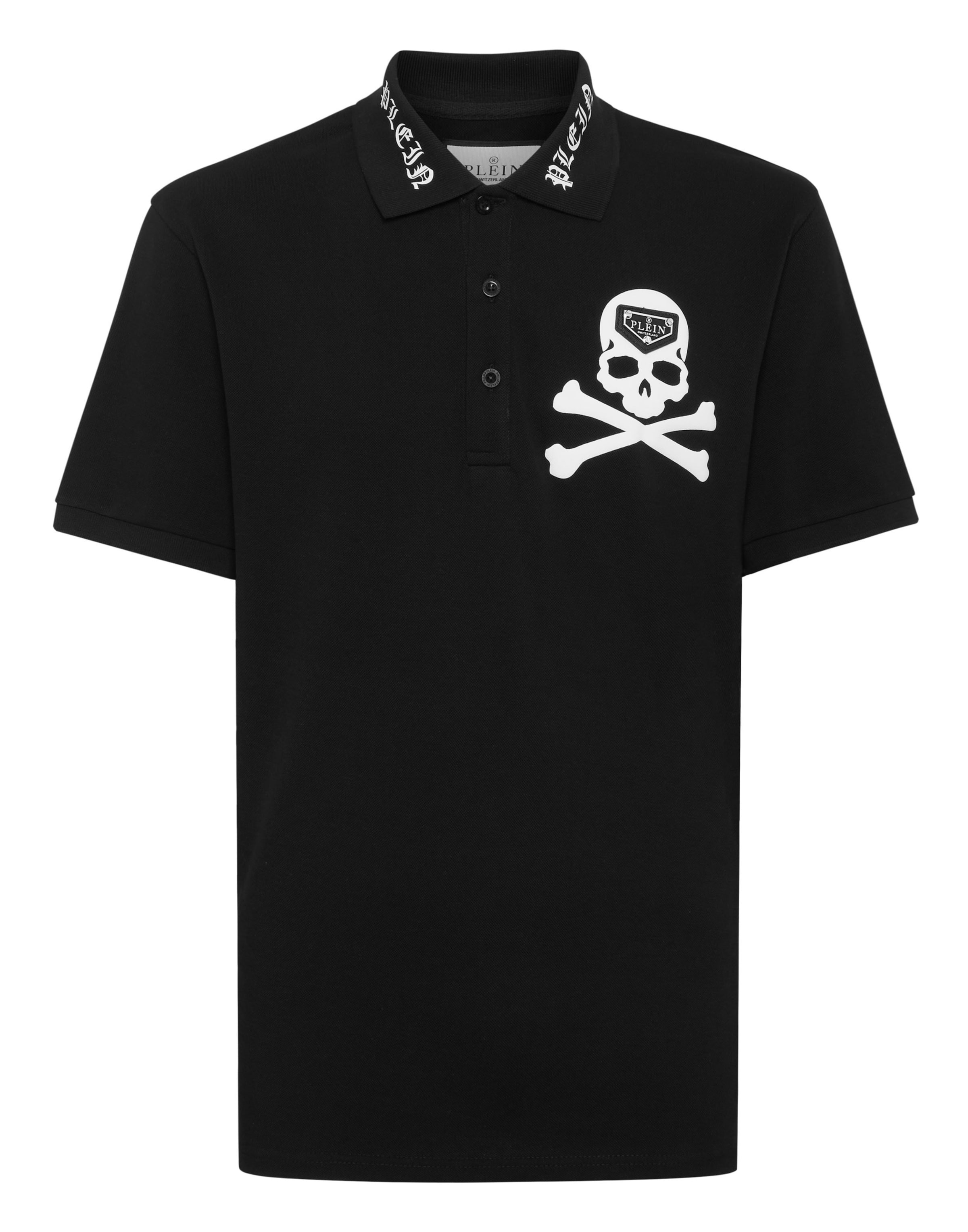 Philipp Plein Shirt in Zwart: voorkant