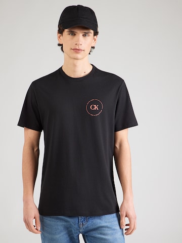 Calvin Klein Jeans Póló - fekete: elől