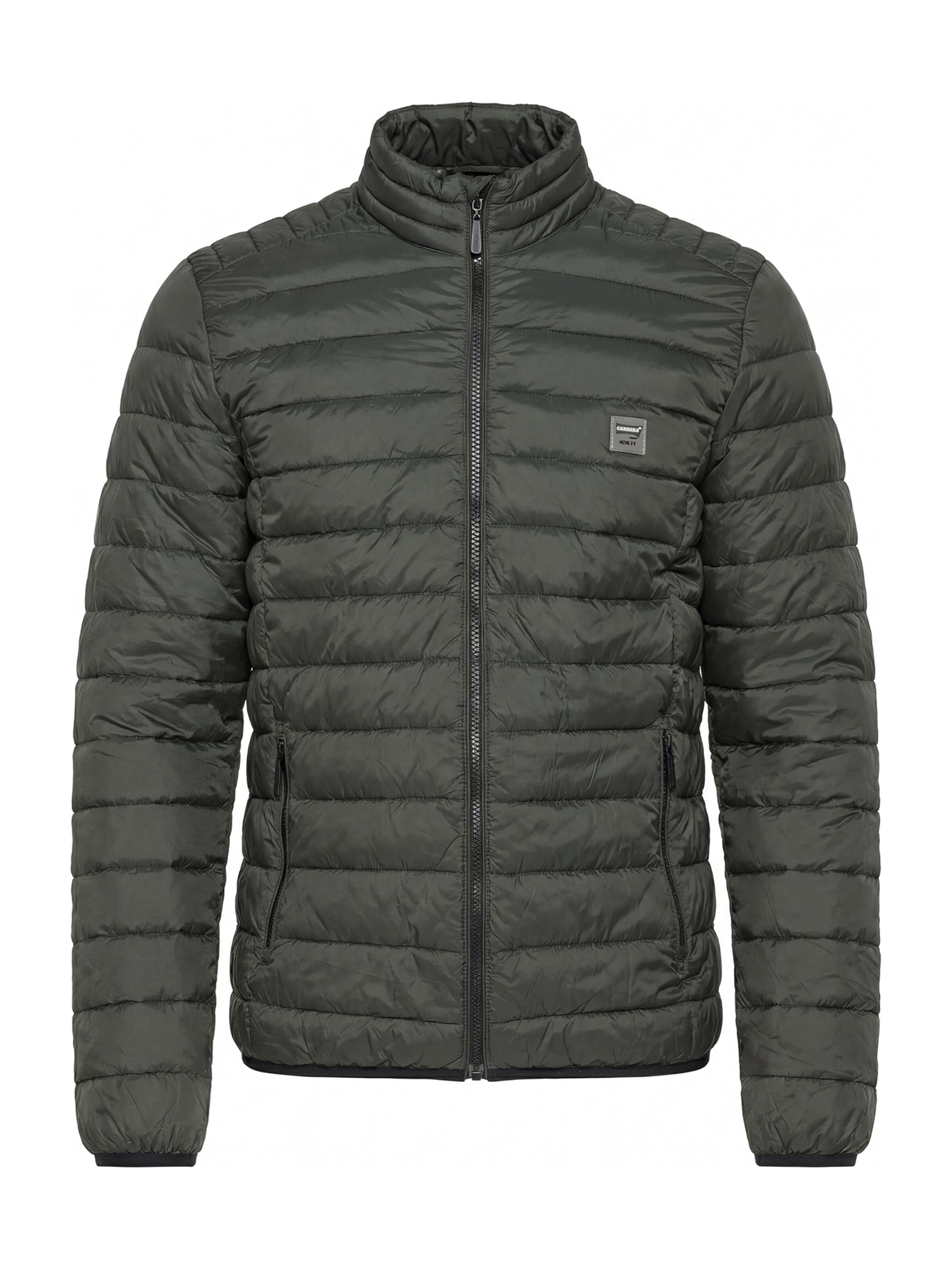 Carrera Jeans Outdoorjacke 'Upright-Collar'‌‌‌‌‌‌‌ in Grün: Vorderseite