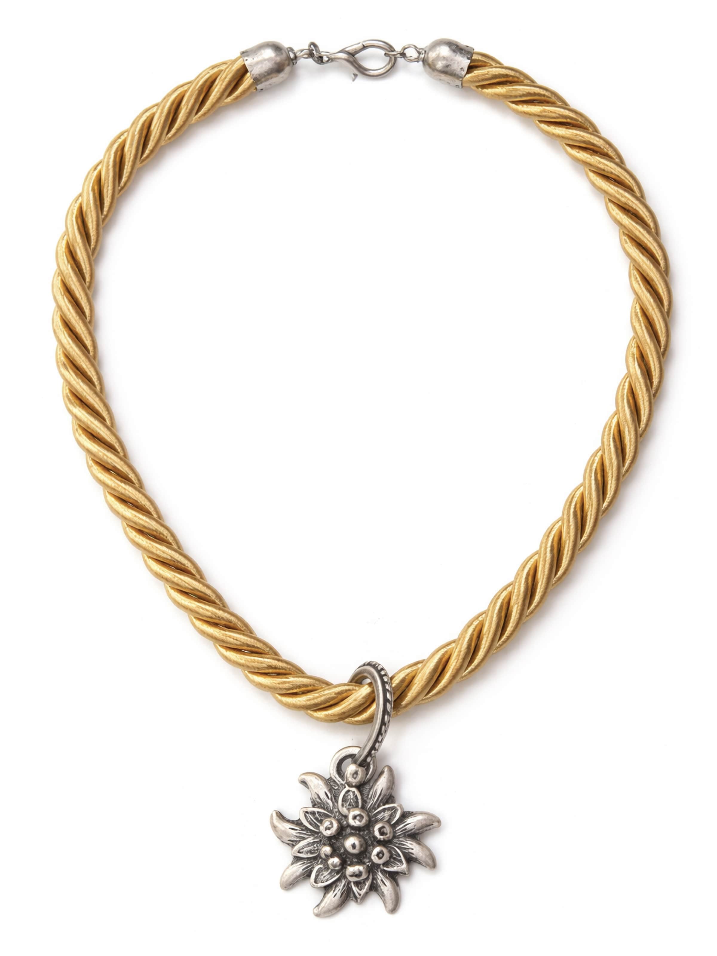 Allgäu Rebell Necklace 'Marlene' in Gold: front