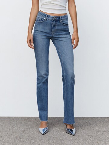 MANGO Regular Jeans 'FIONA' in Blauw: voorkant