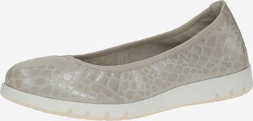 CAPRICE Ballet Flats in Grey: front