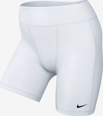 NIKE Workout Pants in White: front