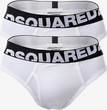 Slip di DSQUARED2 in bianco: frontale