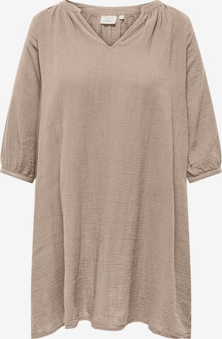 ONLY Carmakoma Kleid 'THYRA' in Beige: predná strana