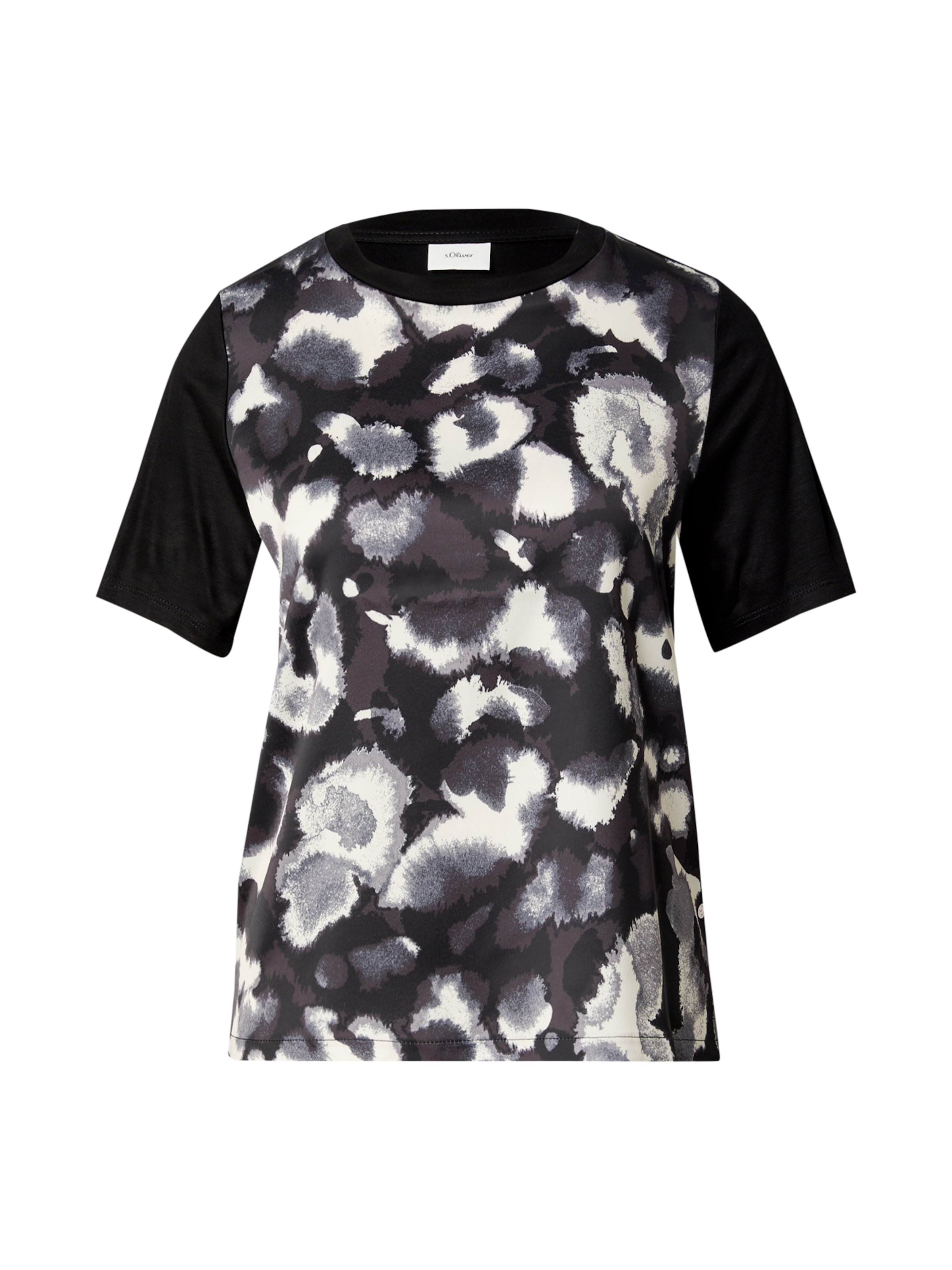 melns s.Oliver BLACK LABEL T-Krekls: no priekšpuses