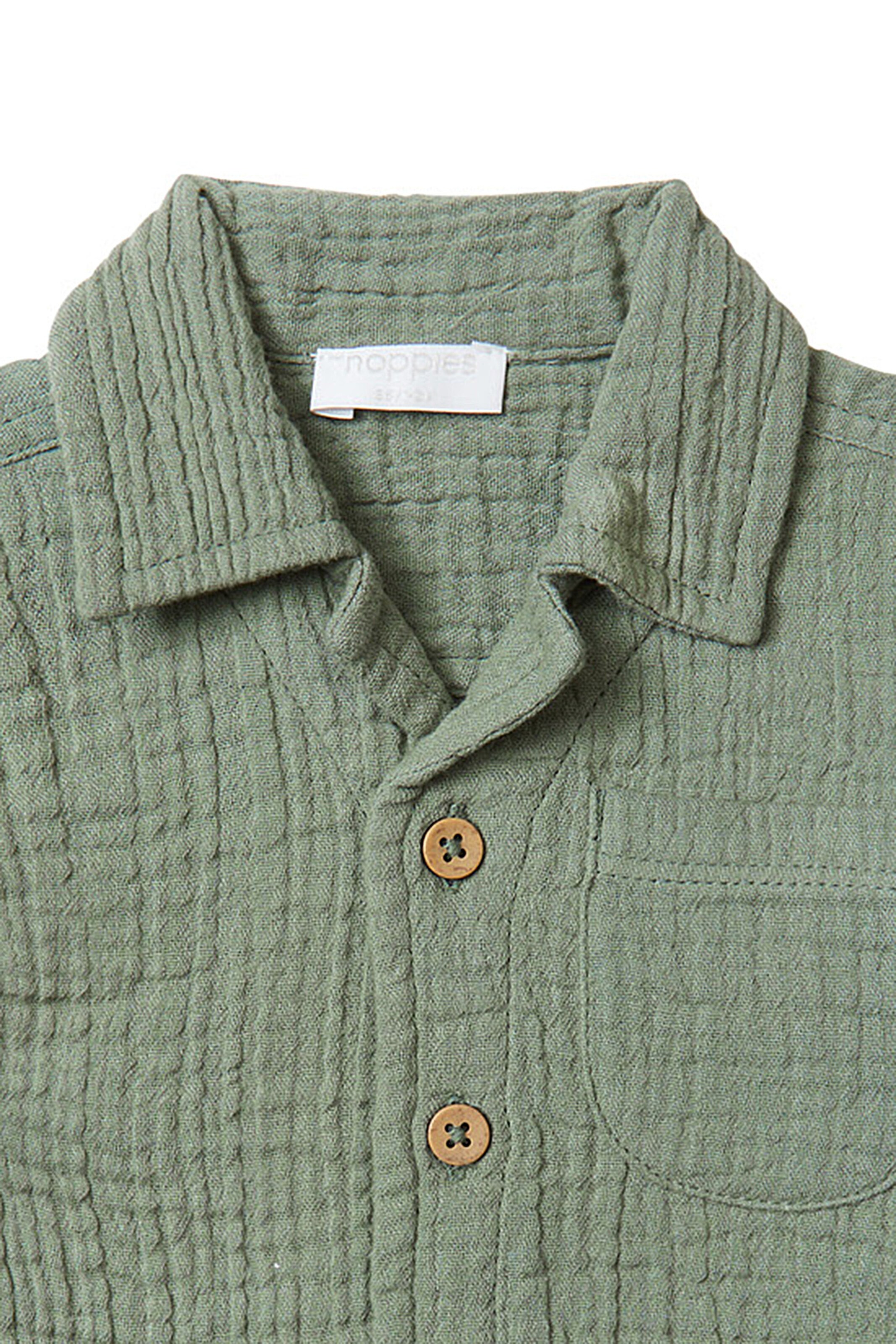 Noppies Regular fit Button up shirt in Green