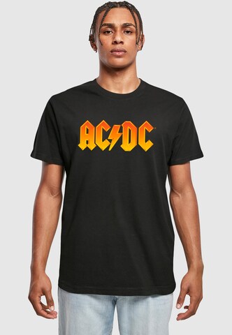 Merchcode T-Shirt 'ACDC - Fire' in Schwarz: Vorderseite