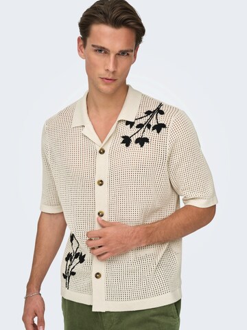 Only & Sons Knit cardigan 'ONSTEGAN' in Grey