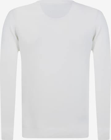 DENIM CULTURE Пуловер 'Cleto' в бяло