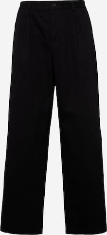 Wide leg Pantaloni cutați 'MILO' de la Wax London pe negru: față