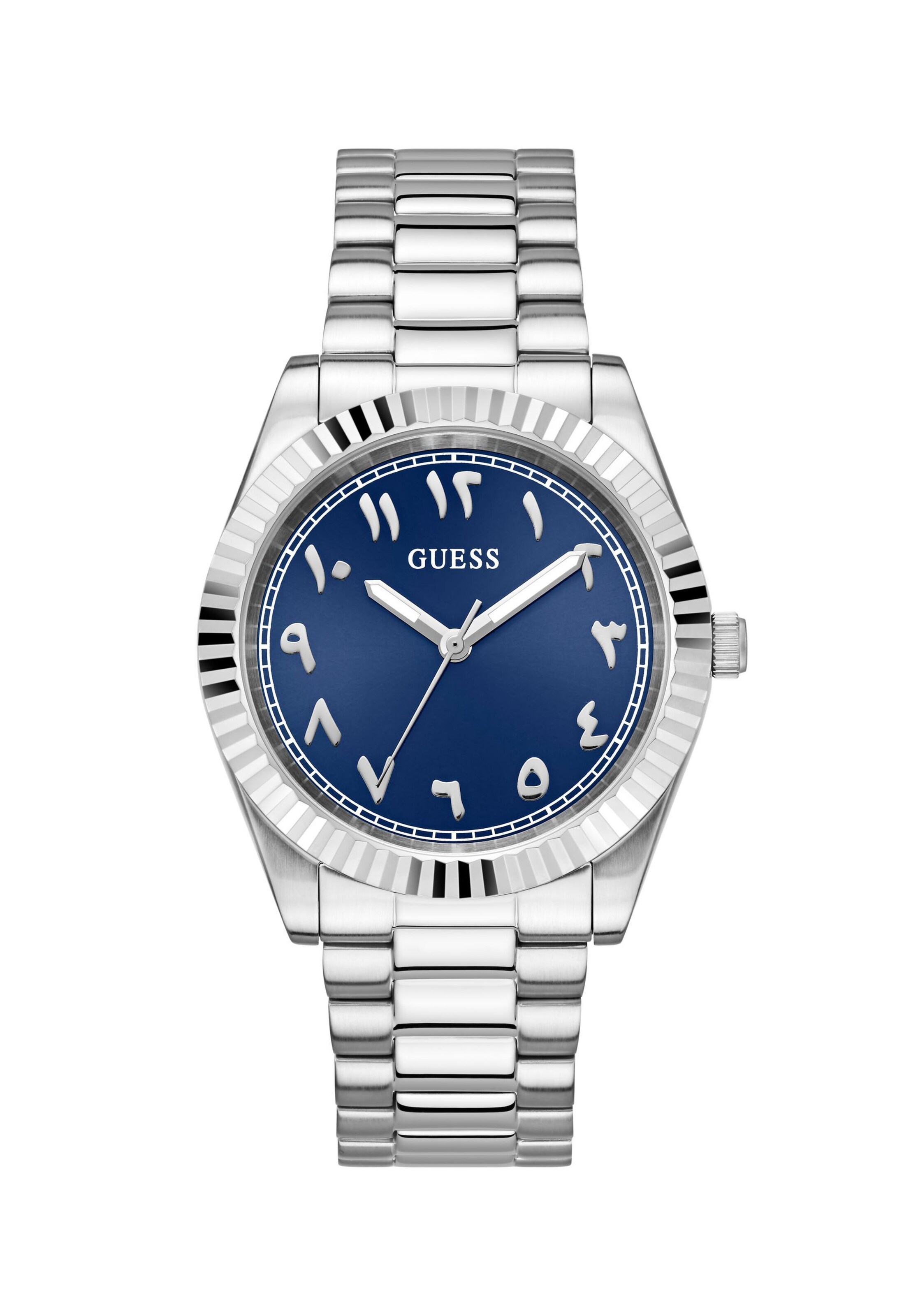 GUESS Analog watch 'Connoisseur' in Silver: front