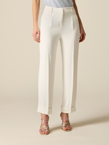 regular Pantaloni di oltre in bianco