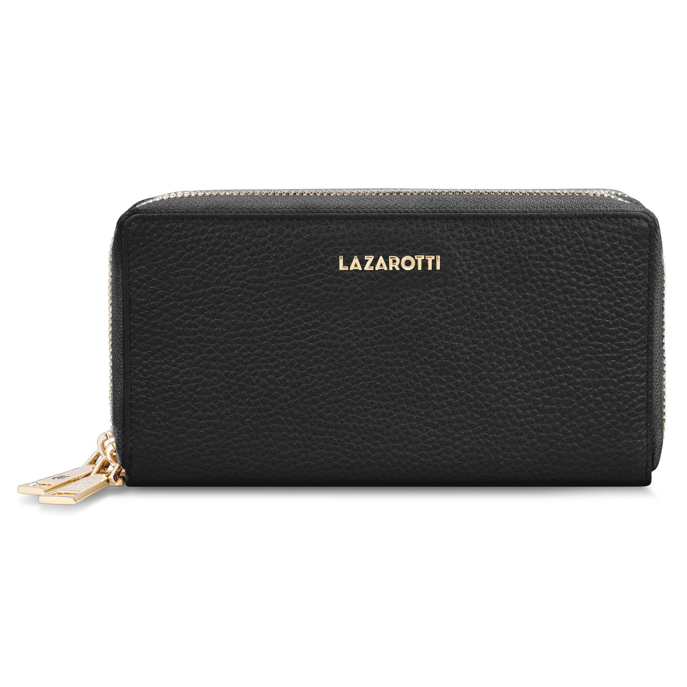 Portamonete di Lazarotti in nero: frontale