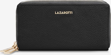 Lazarotti Wallet in Black: front