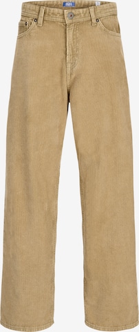 Baggy Pantalon 'JPSTAlex' Jack & Jones Junior en marron : devant