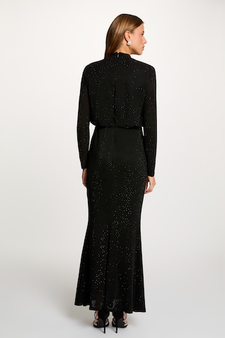 Rochie tricotat '252-ROSCAR' de la Morgan pe negru