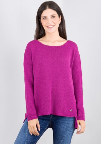 PLEASE Sweater in Purple: front