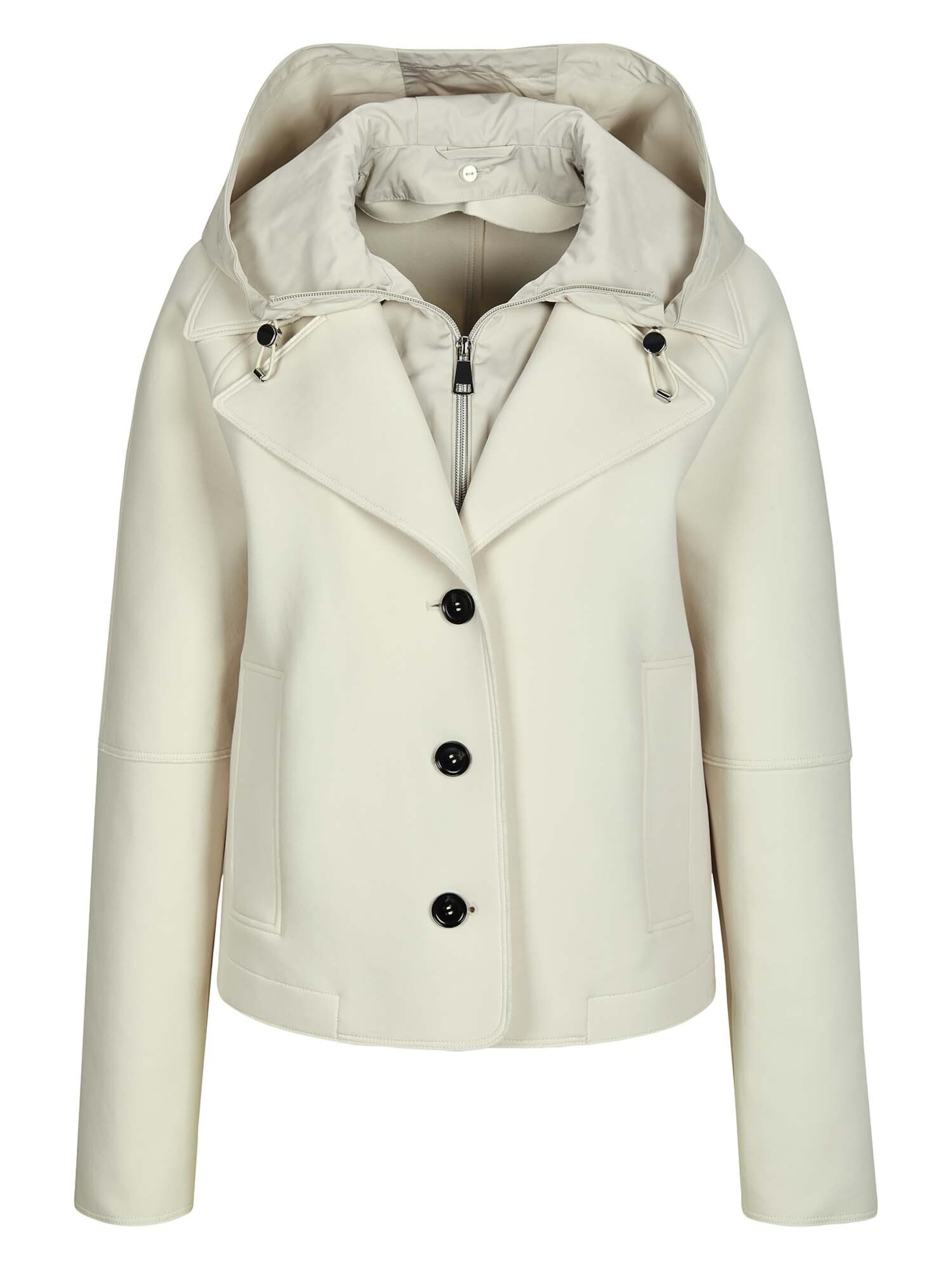 Veste mi-saison MADELEINE en blanc : devant