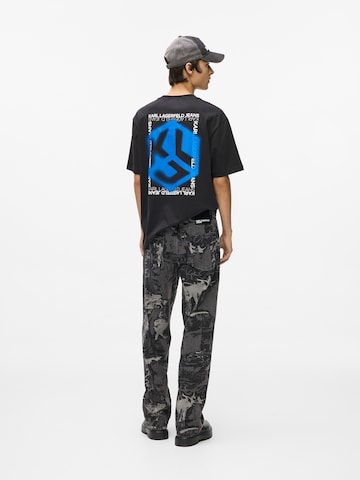 KARL LAGERFELD JEANS Loosefit Jeans in Zwart