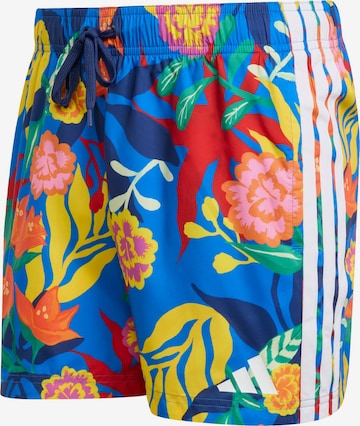 ADIDAS SPORTSWEAR - Bermudas 'Mexicana Florals' en azul: frente