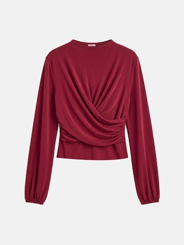 Camicia da donna 'Draped Blouse' di Touché Privé in rosso