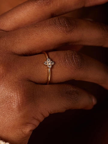 Lucardi Ring in Goud: voorkant