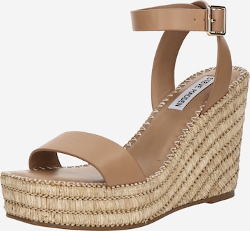 Sandales à lanières 'Cassie' STEVE MADDEN en beige : devant