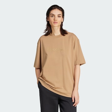 ADIDAS ORIGINALS Koszulka 'Essential' w kolorze brązowy: przód