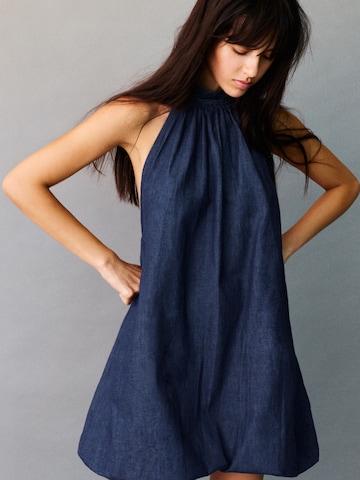 Pull&Bear Dress in Blue: front