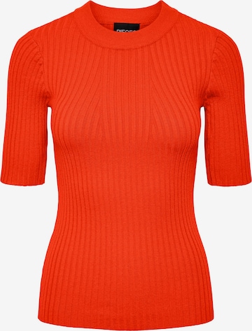 Pullover 'CRISTA' di PIECES in rosso: frontale