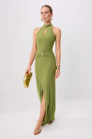 Trendyol - Vestido de noche en verde: frente