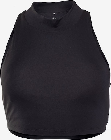 juoda Spyder Sportiniai marškinėliai be rankovių: priekis