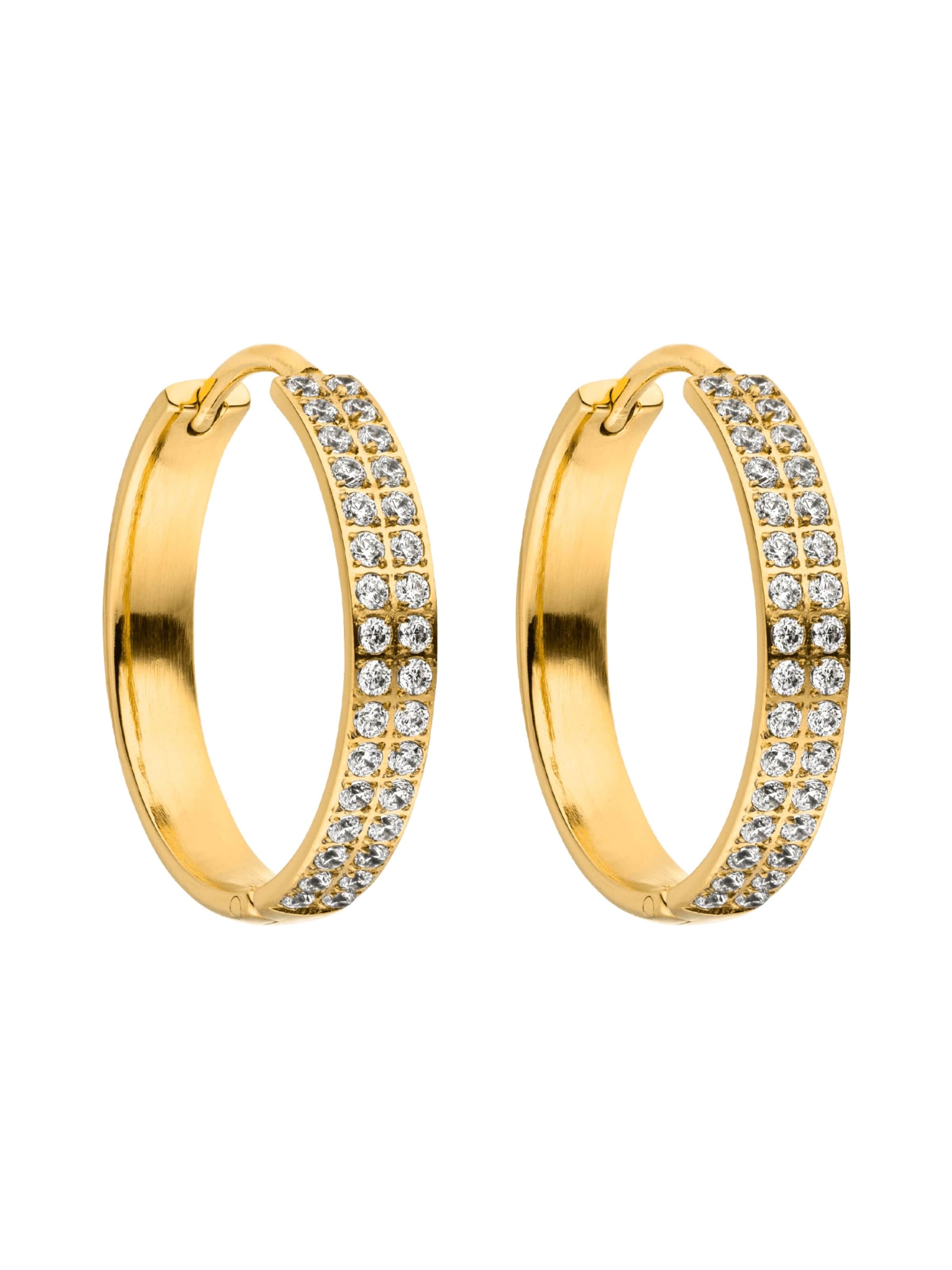 PURELEI Oorbellen 'City Lights' in Goud: voorkant