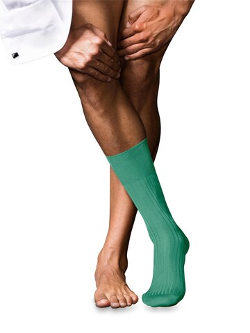 FALKE Socks 'No. 10 Pure Fil d´Écosse' in Blue: front