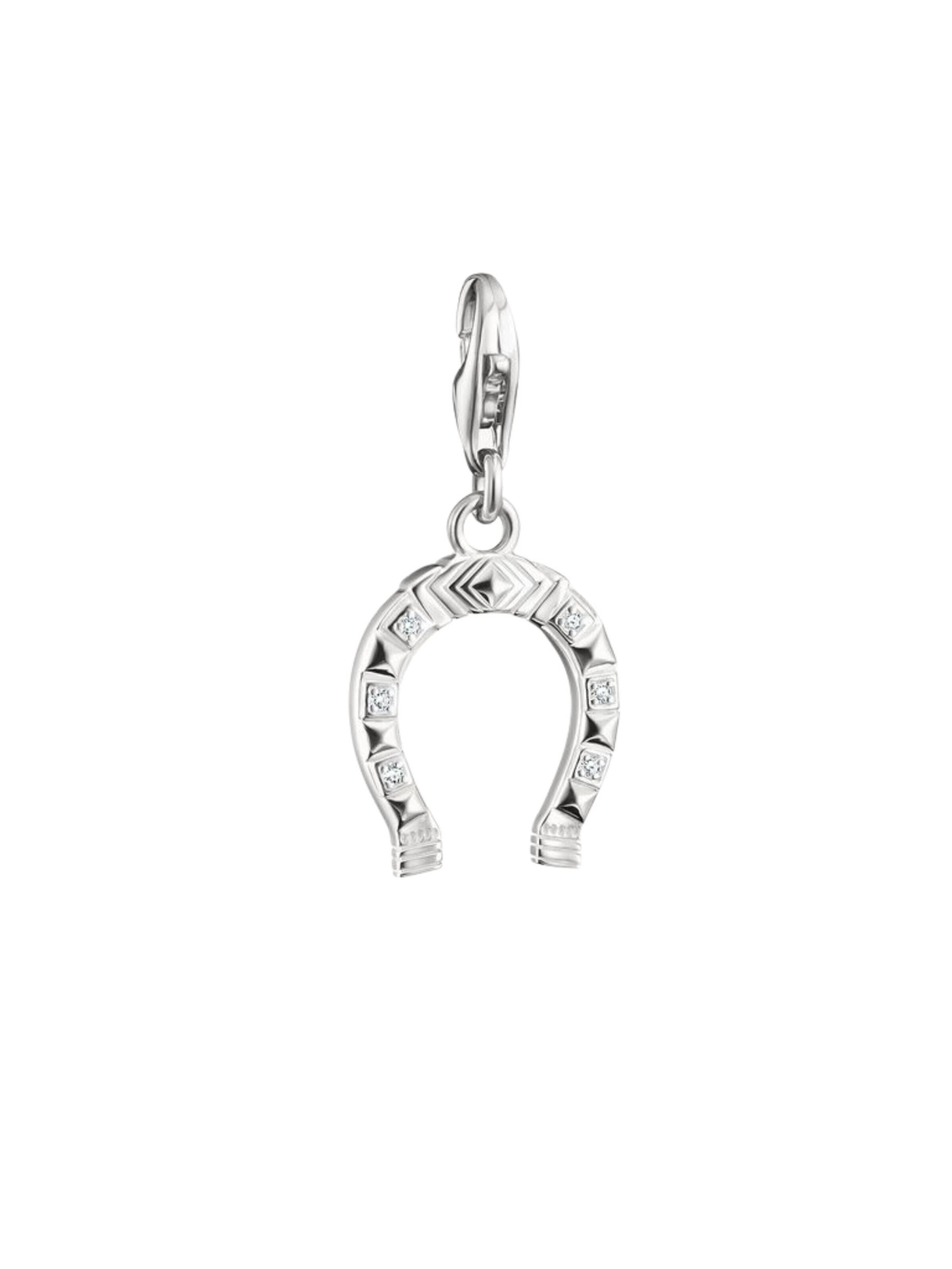 Pendentif 'Silberanhänger Charm Western Hufeisen Original' Thomas Sabo en argent : devant
