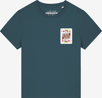 Watapparel Shirt 'König der Herzen' in Groen: voorkant