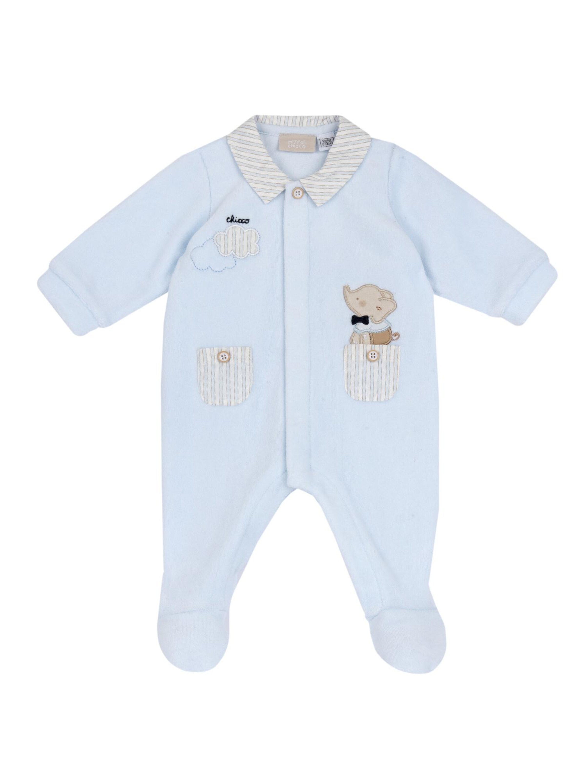 Tutina Chicco In Ciniglia Con Piedini - Pigiamino Morbido Per Neonati Unisex - Foto 9