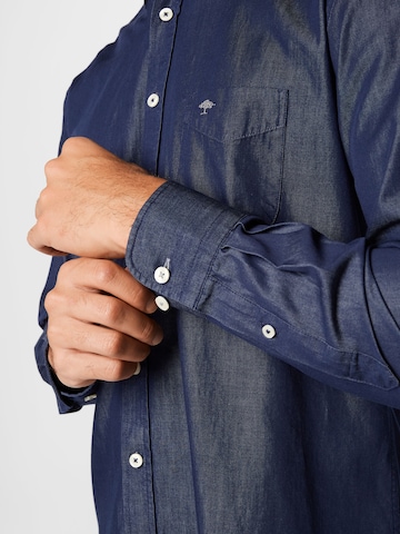 FYNCH-HATTON Regular fit Button Up Shirt in Blue