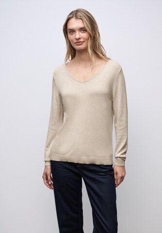 STREET ONE Sweater in Beige: front